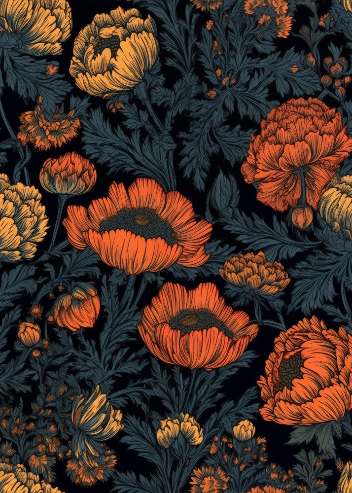 Nature Flowers and Leaves Watercolor Art (54)