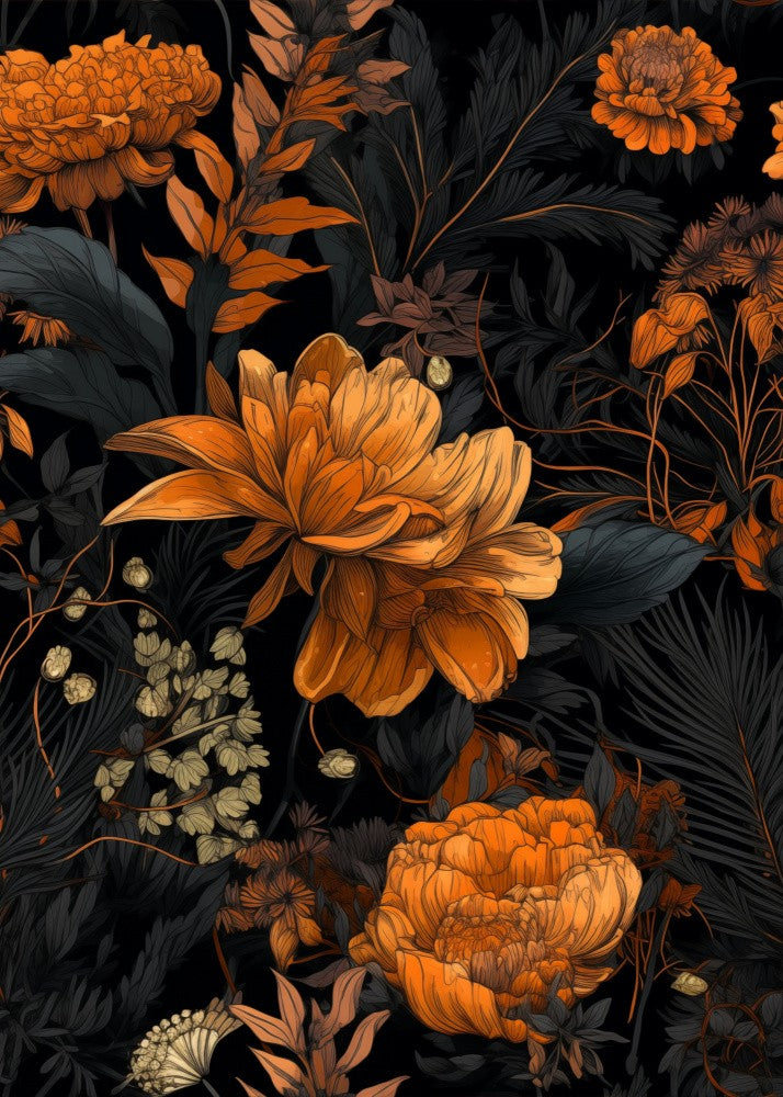 Nature Flowers and Leaves Watercolor Art (55)