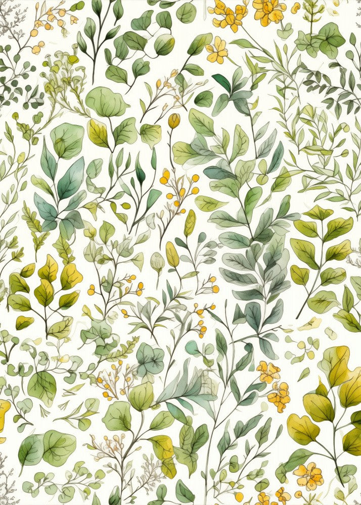 Nature Flowers and Leaves Watercolor Art (57)
