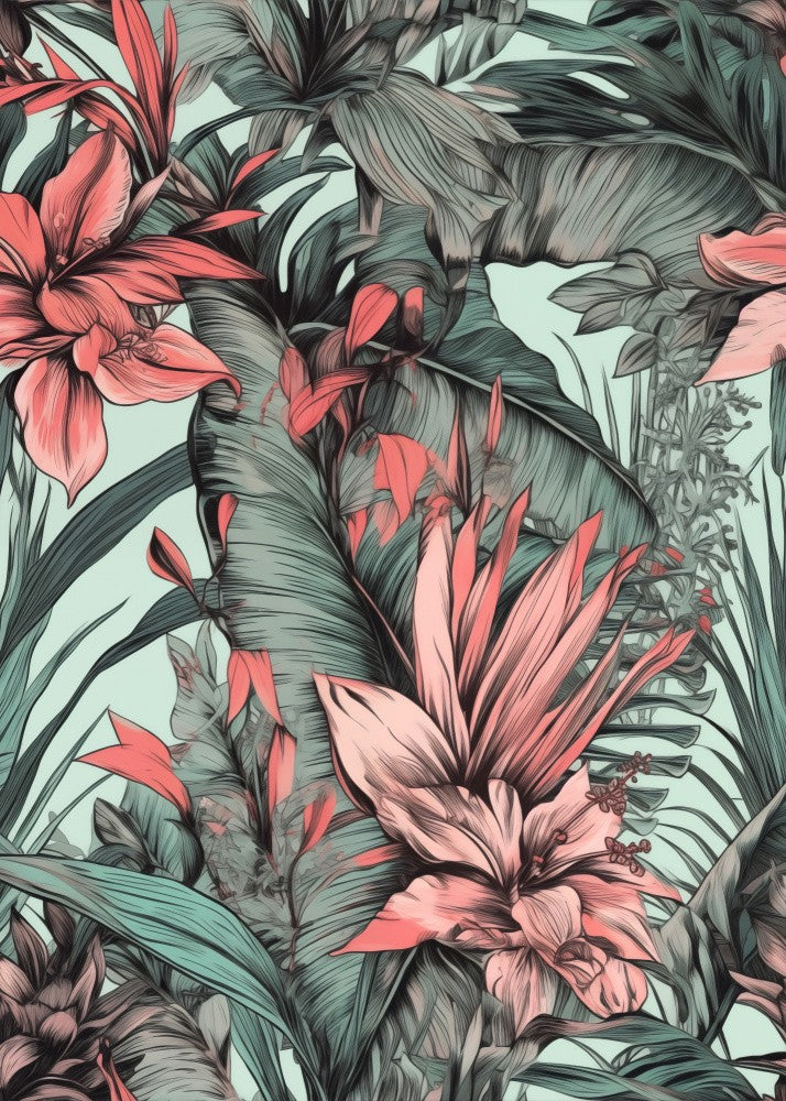 Nature Flowers and Leaves Watercolor Art (64)
