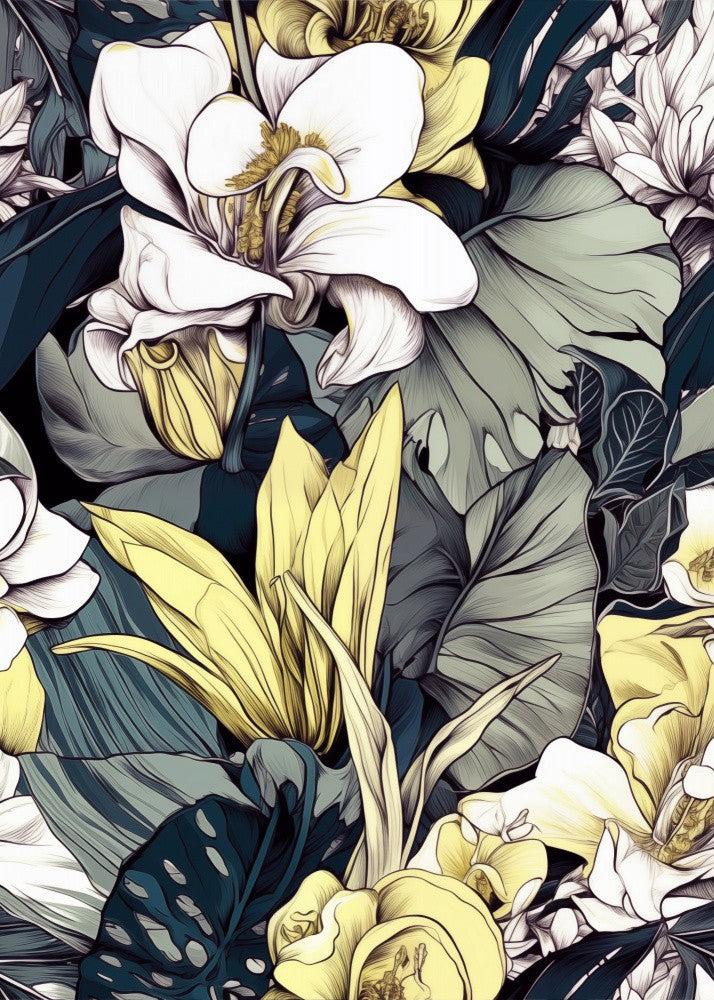 Nature Flowers and Leaves Watercolor Art (65)