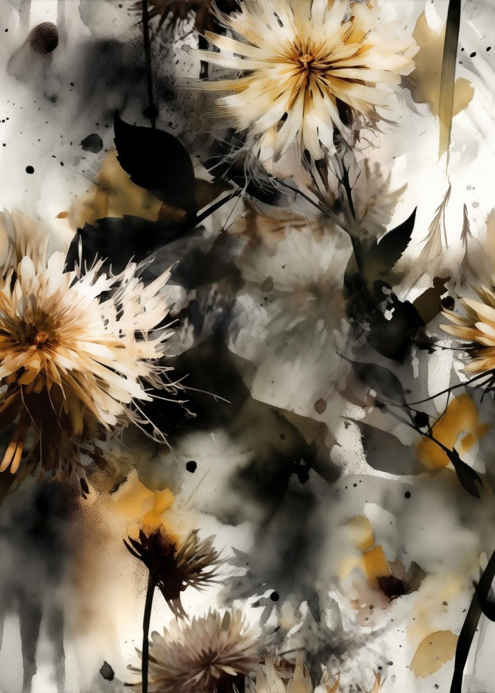 Nature Flowers and Leaves Watercolor Art (68)