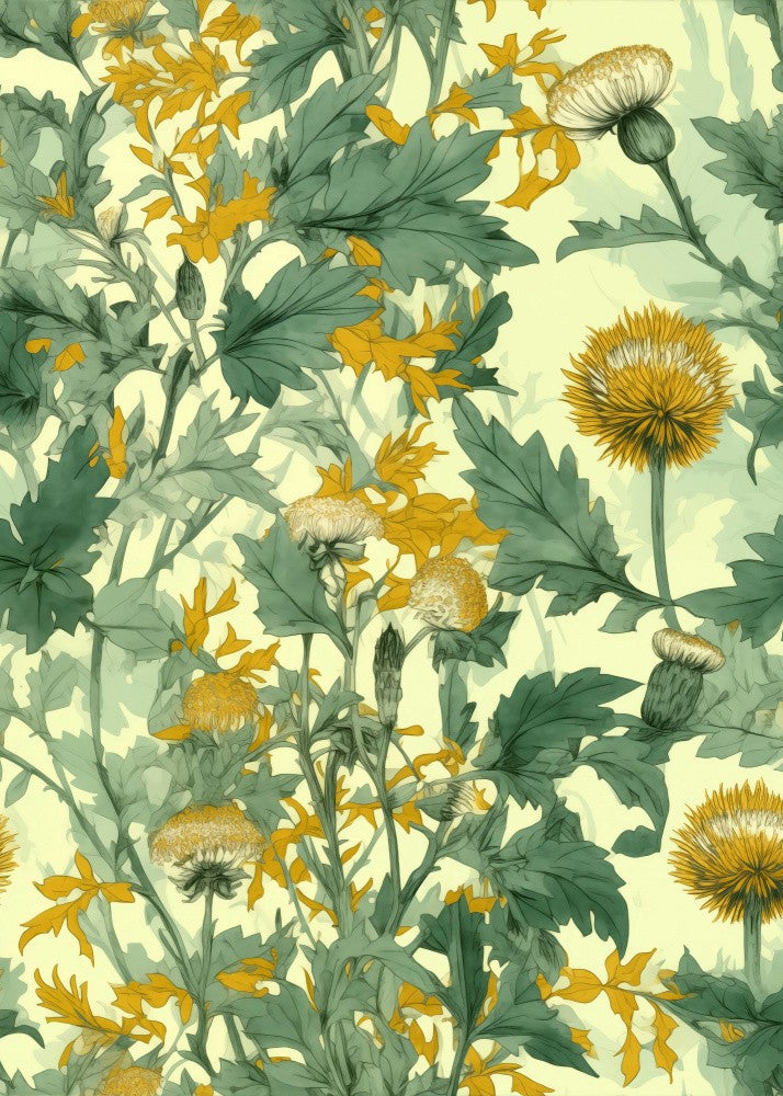 Nature Flowers and Leaves Watercolor Art (69)