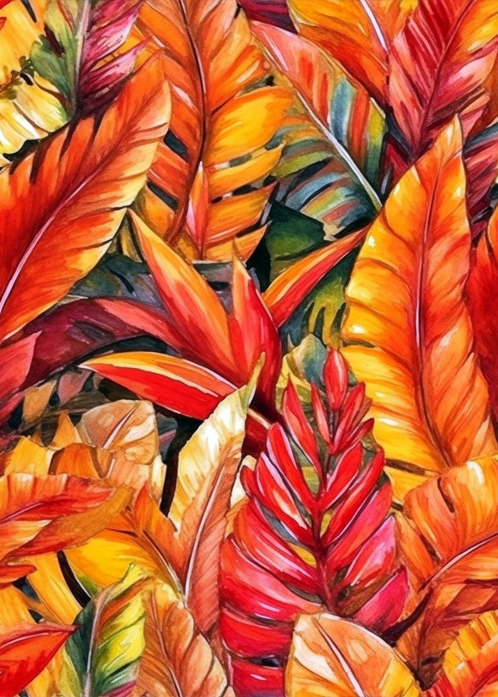 Nature Flowers and Leaves Watercolor Art (79)