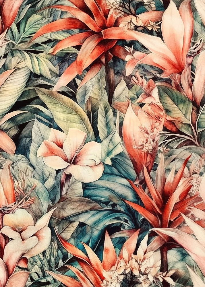 Nature Flowers and Leaves Watercolor Art (80)