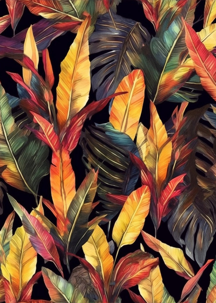 Nature Flowers and Leaves Watercolor Art (103)