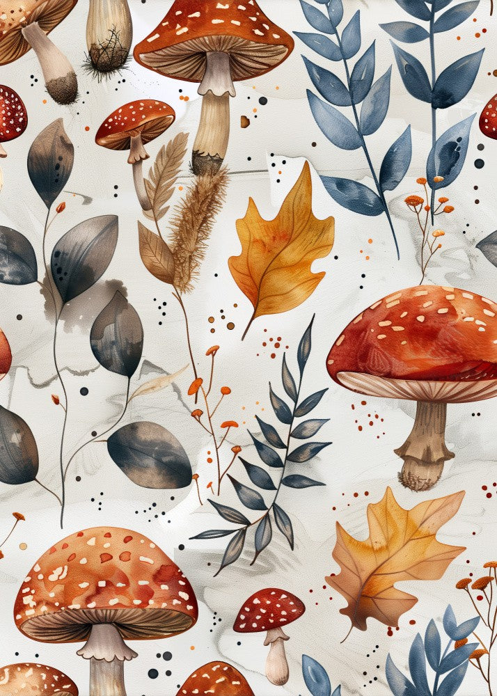 Nature Flowers and Leaves Watercolor Art (105)