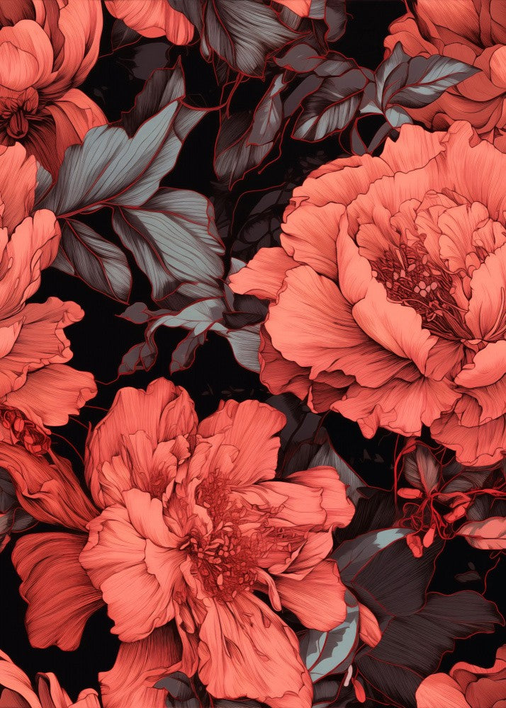 Nature Flowers and Leaves Watercolor Art (110)