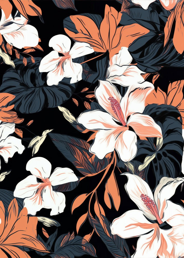 Nature Flowers and Leaves Watercolor Art (113)