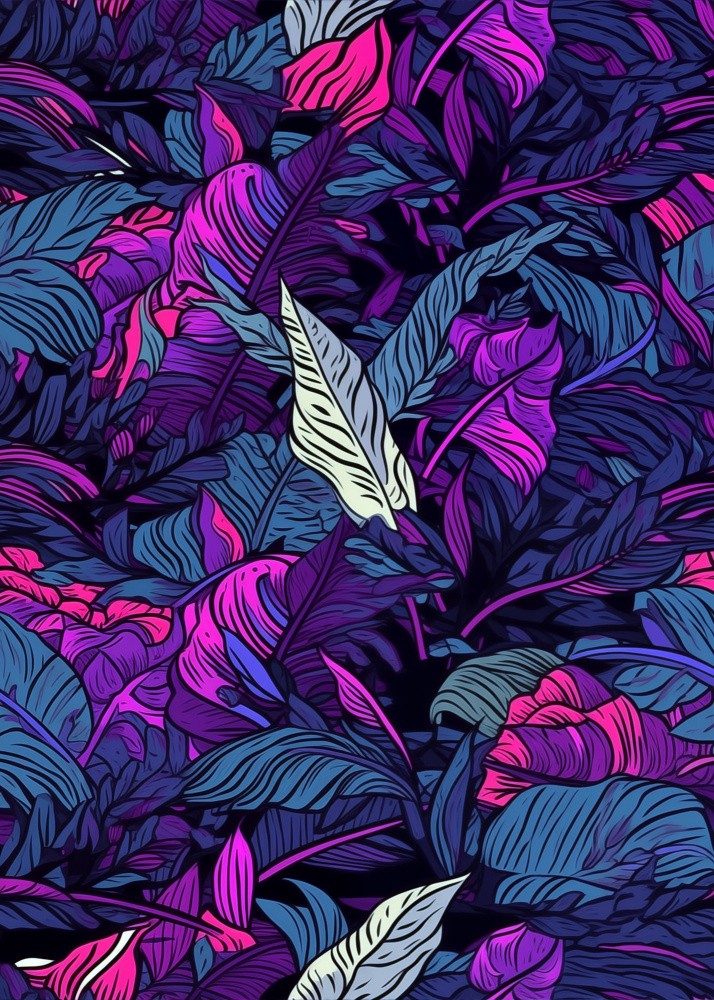 Nature Flowers and Leaves Watercolor Art (114)