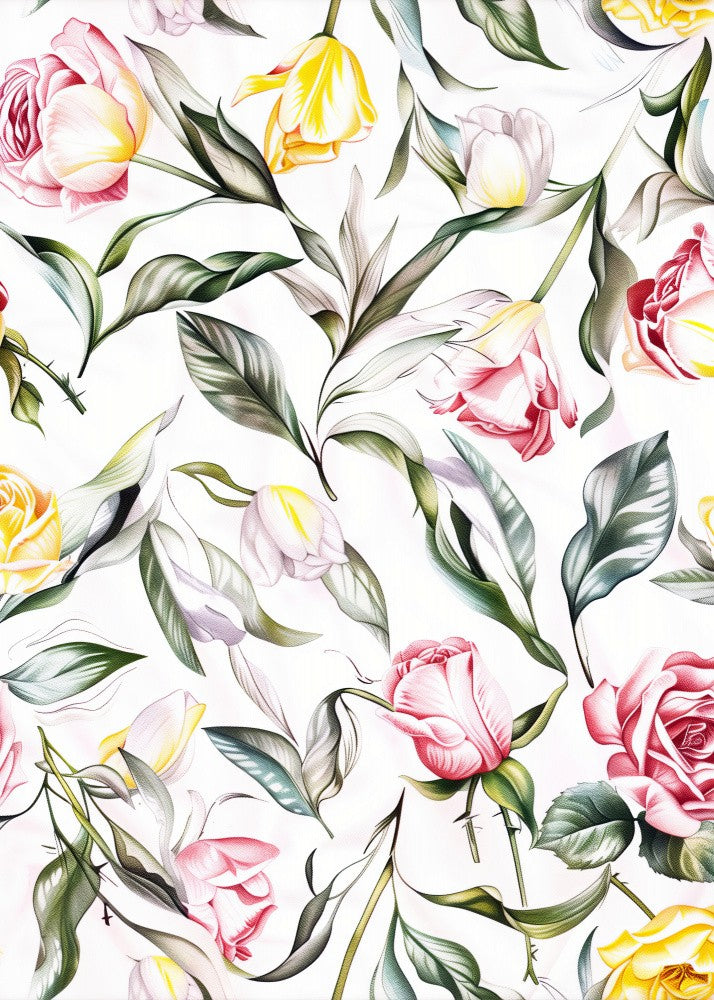 Nature Flowers and Leaves Watercolor Art (123)