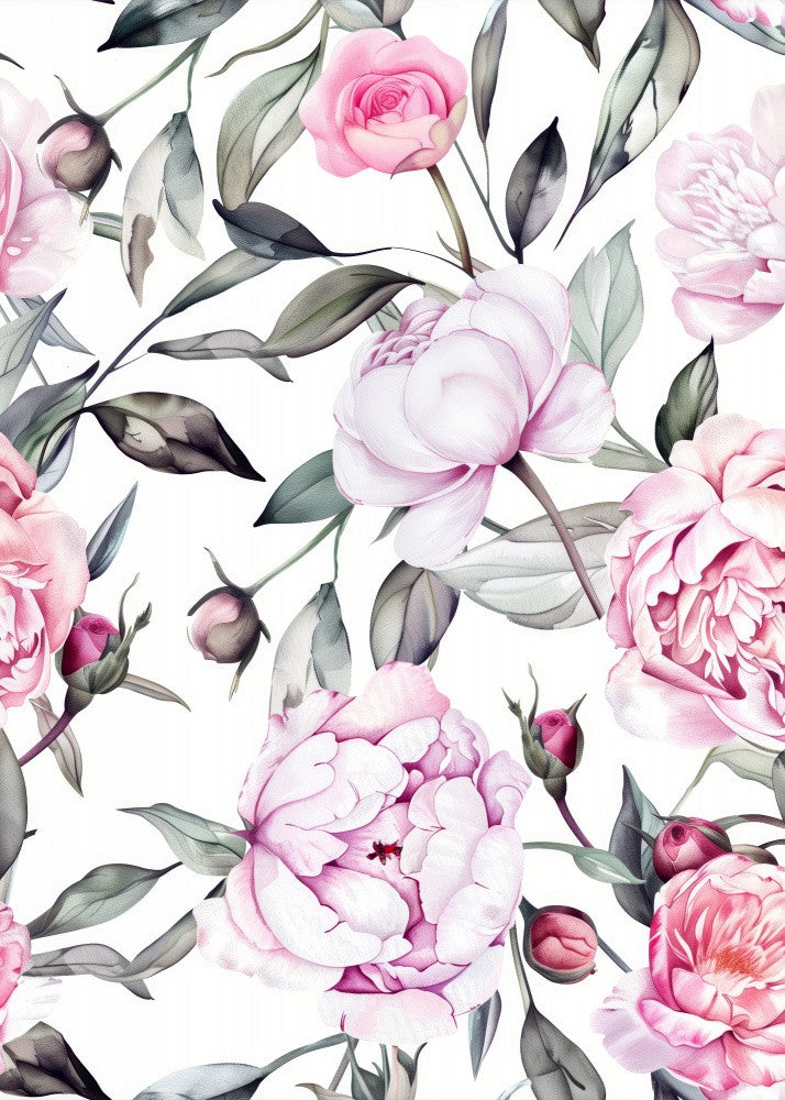 Nature Flowers and Leaves Watercolor Art (127)