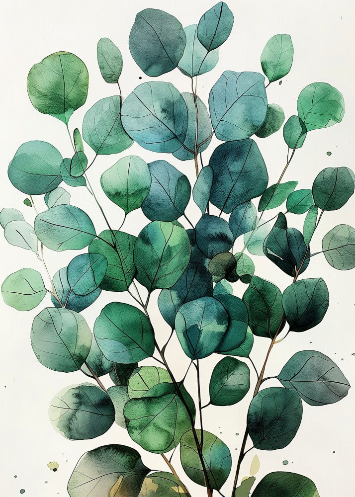 Nature Flowers and Leaves Watercolor Art (133)