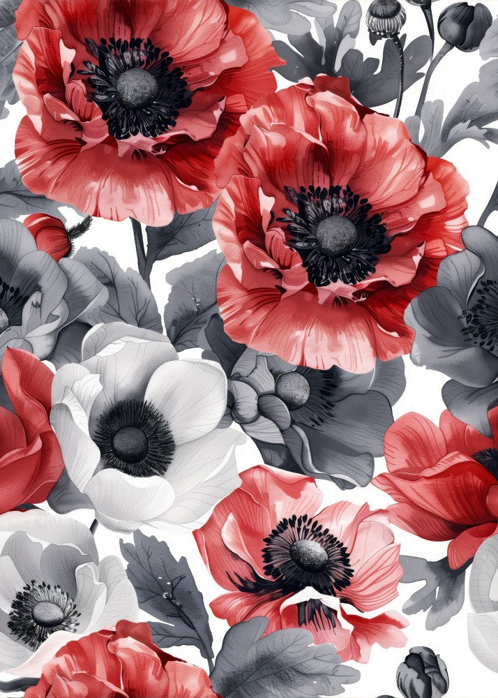 Nature Flowers and Leaves Watercolor Art (146)