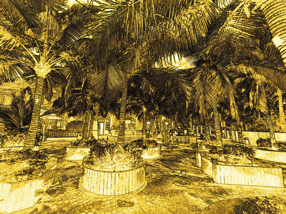 Goldene Palmenoase