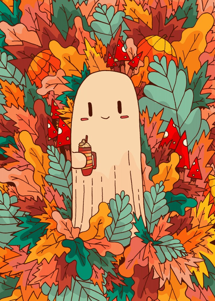A ghost and coffee