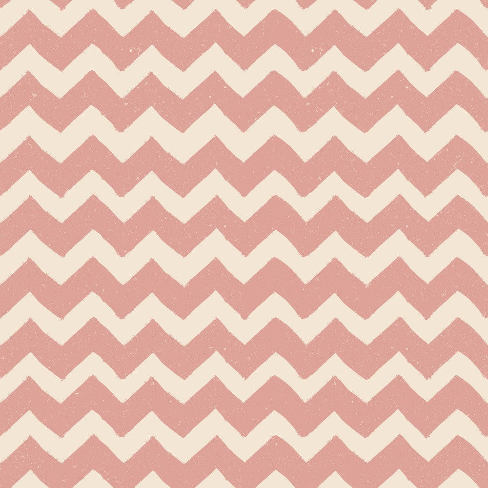 Pink and beige zigzag pattern