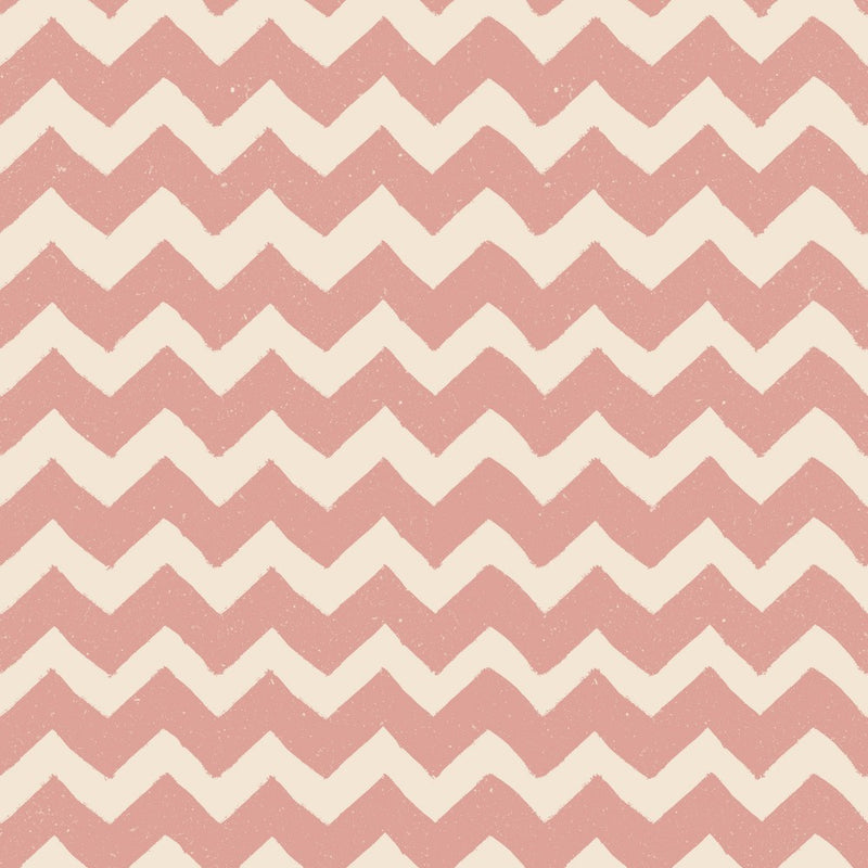 Pink and beige zigzag pattern
