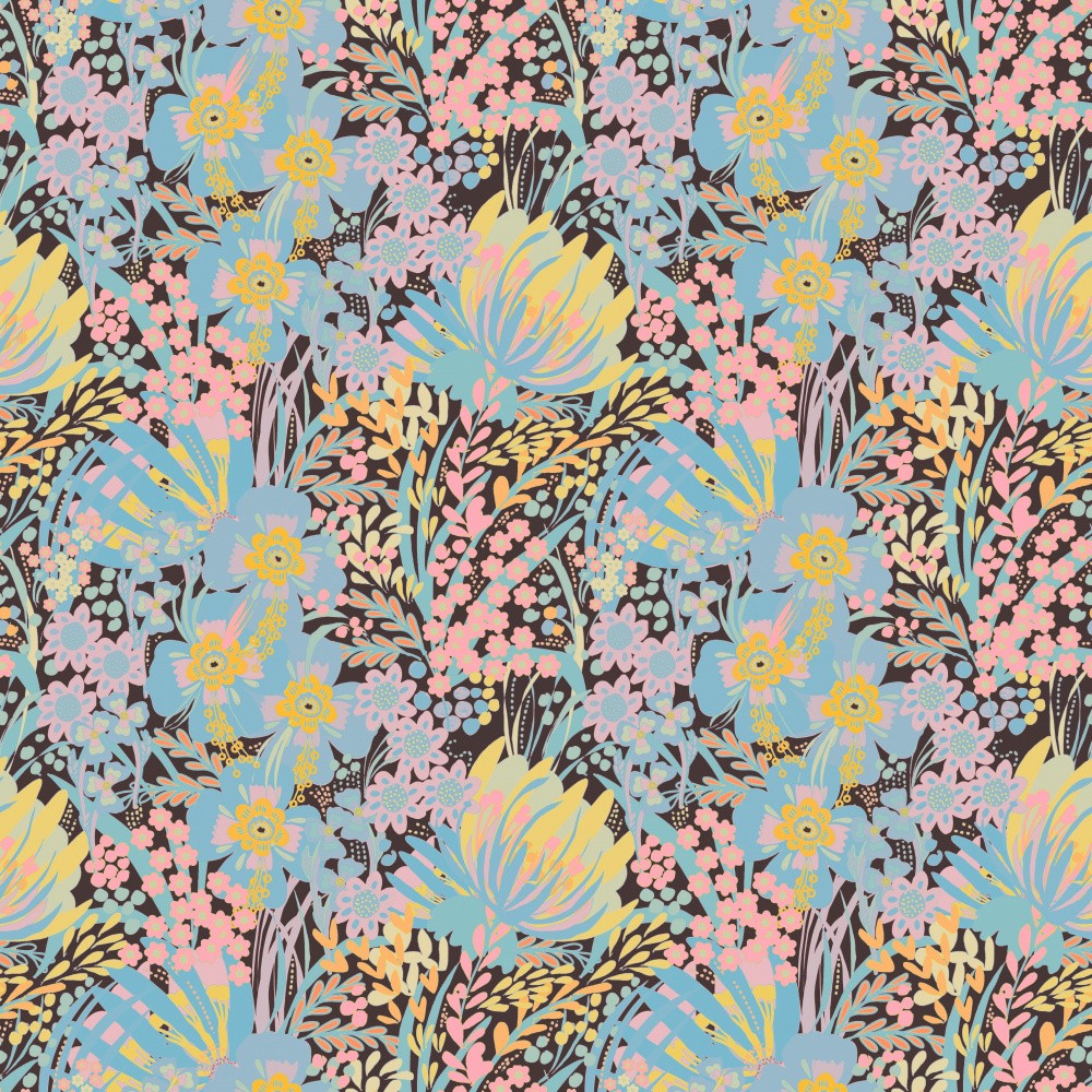 Blue patterned flower