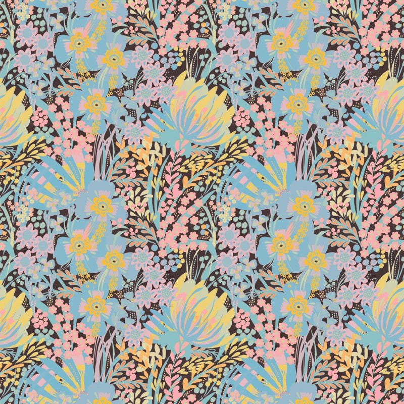 Blue patterned flower