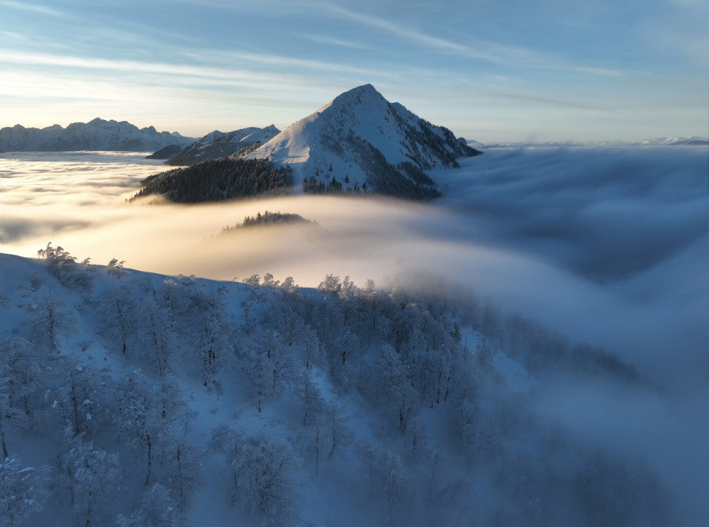 Pristine winter landscape