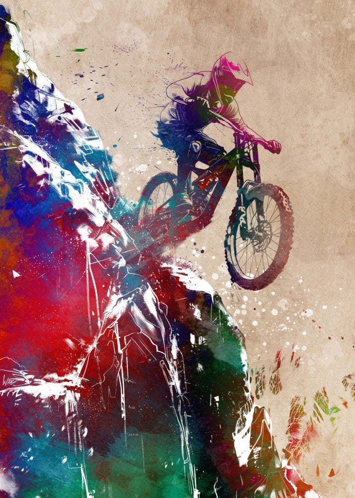 Bmx Biker Sport Digital Art