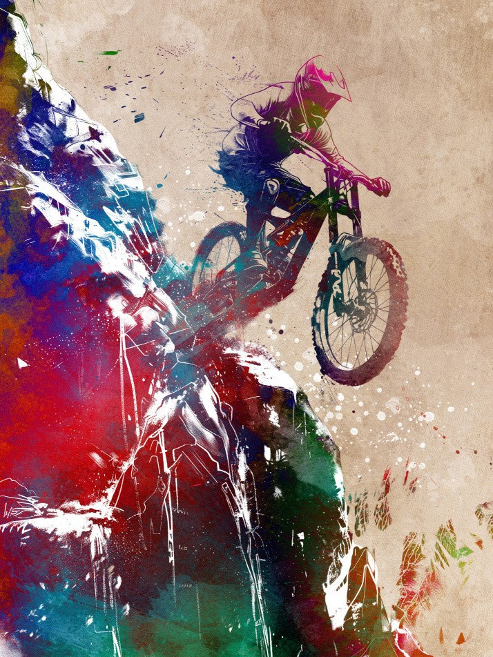 Bmx Biker Sport Digital Art