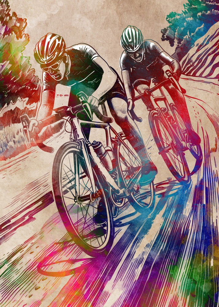 Art Numérique de Cyclisme