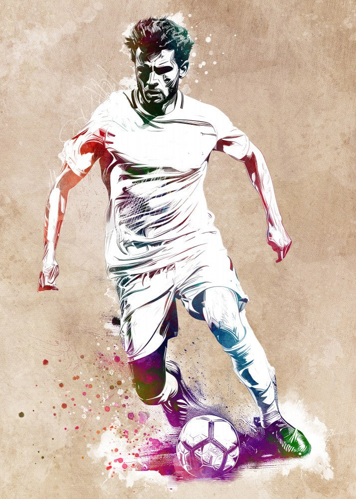 Football Player Soccer Sport Digital Art