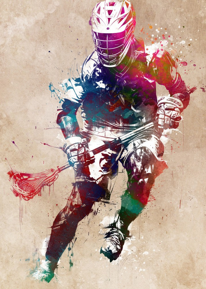 Lacrosse Player Sport Digital Art