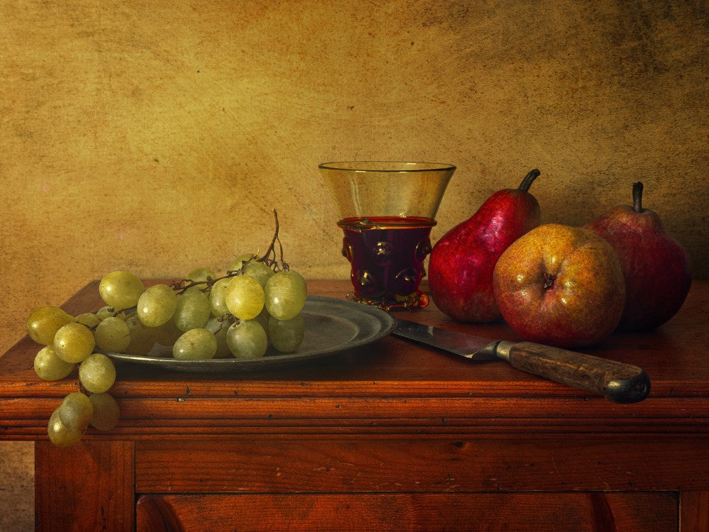 Still Life with Pears and Grapes