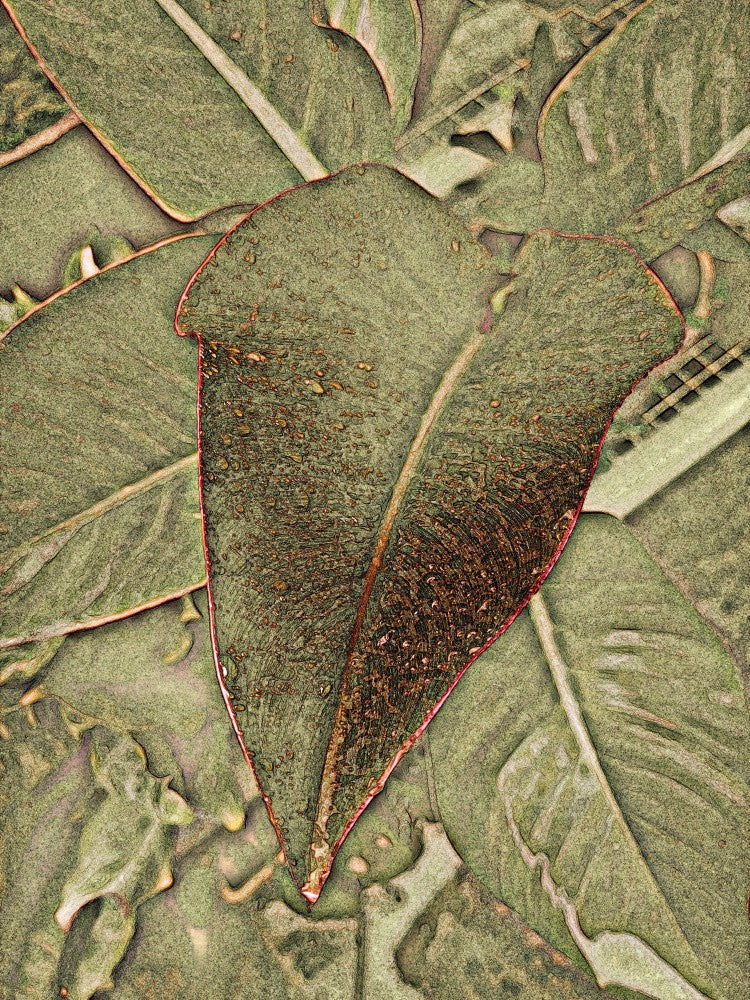 Textured Leaf Tapestry