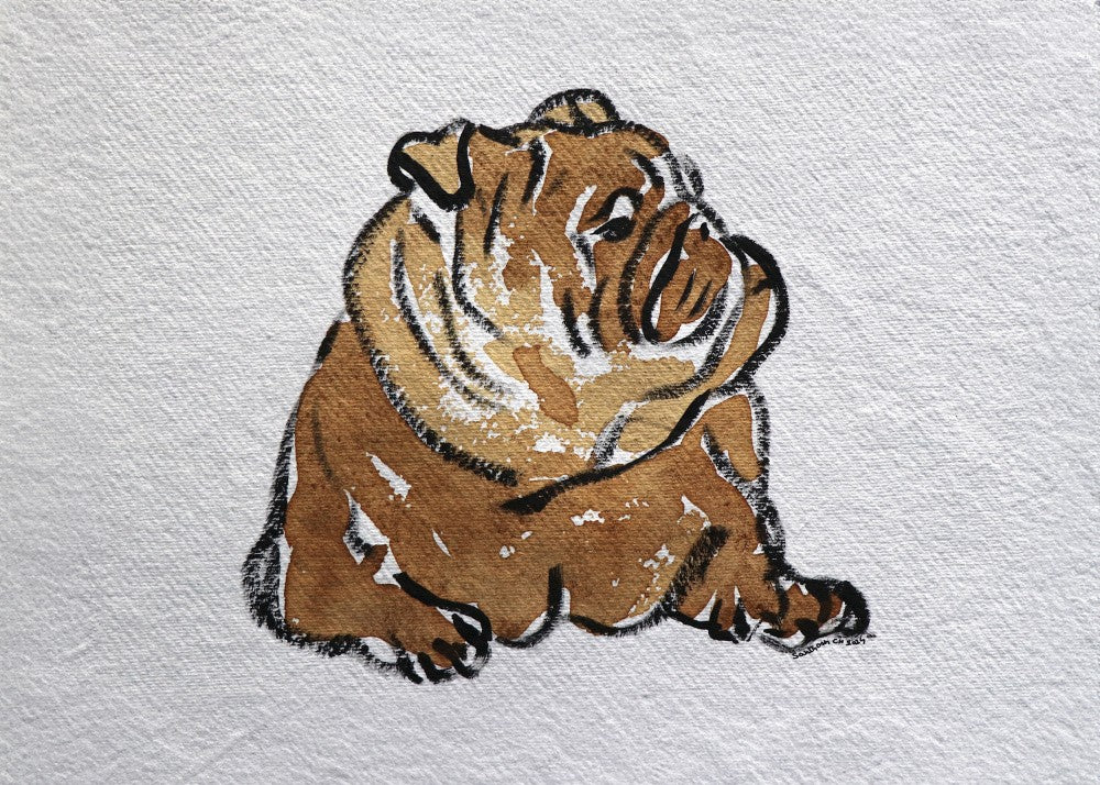 Bulldog in Thought