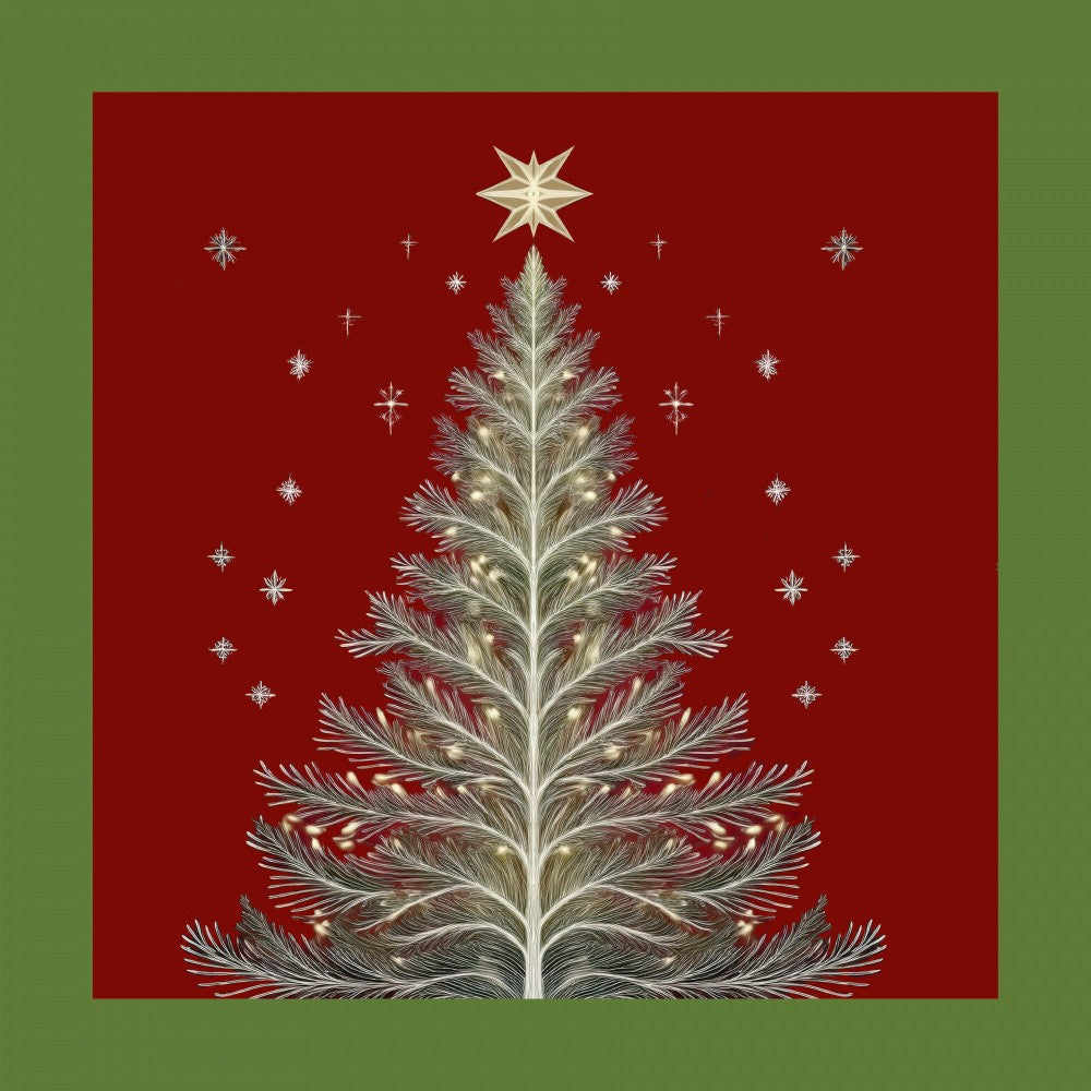 Scène d'Hiver : Sapin de Noël Style Vintage 2