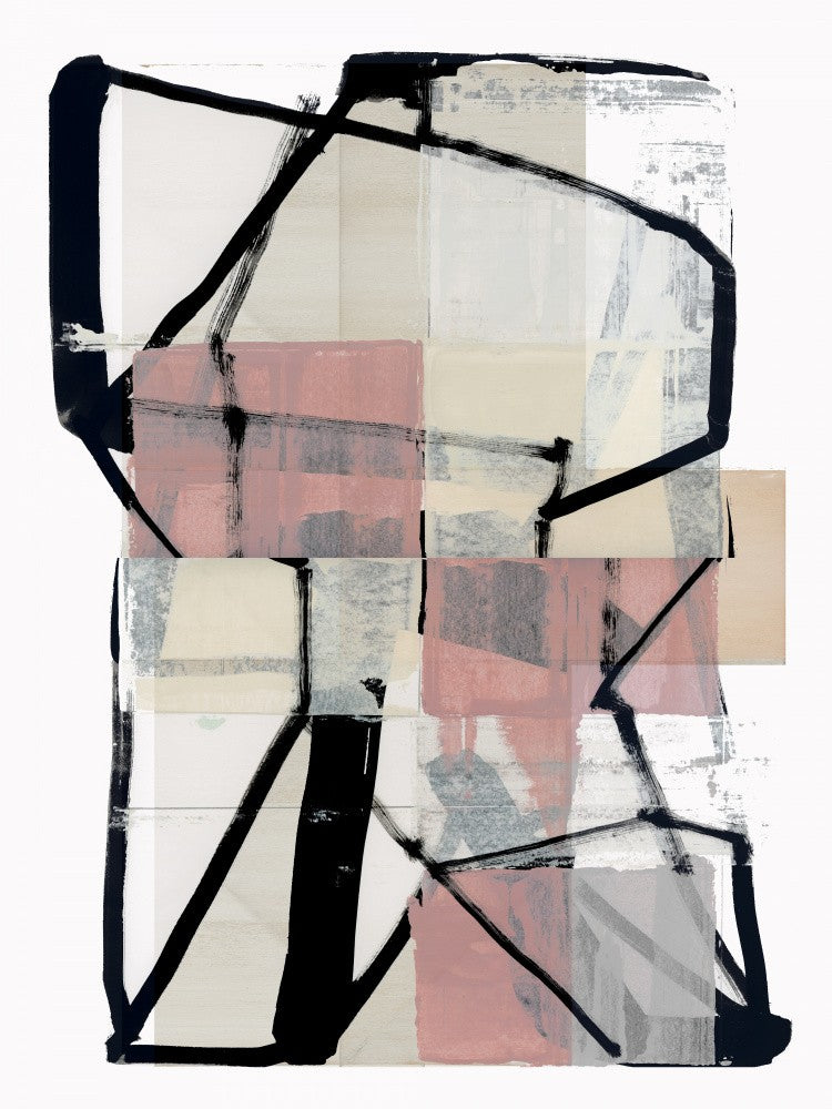 Line Art Patchwork Print No2