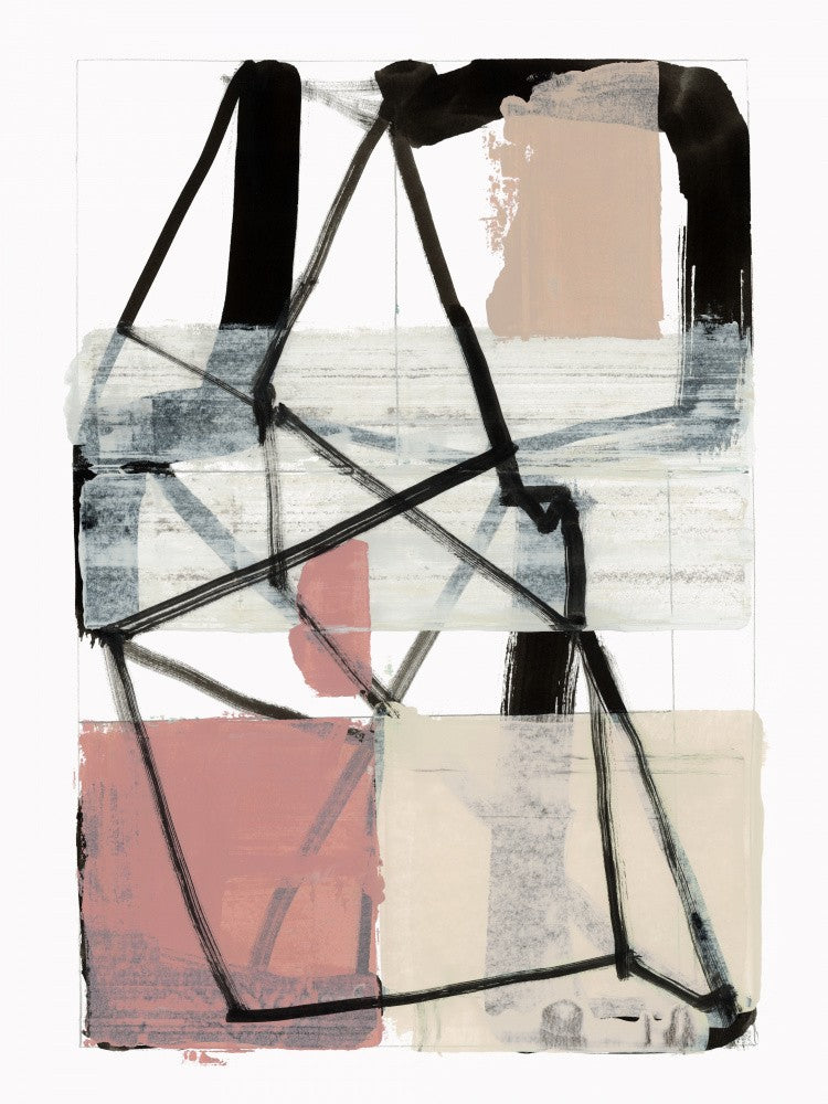 Linienkunst Patchwork-Druck Nr. 1