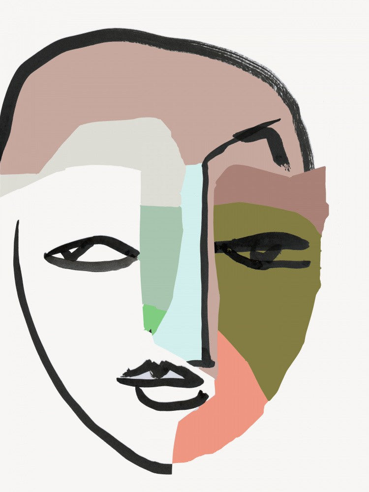 Visage No 1 Art Print