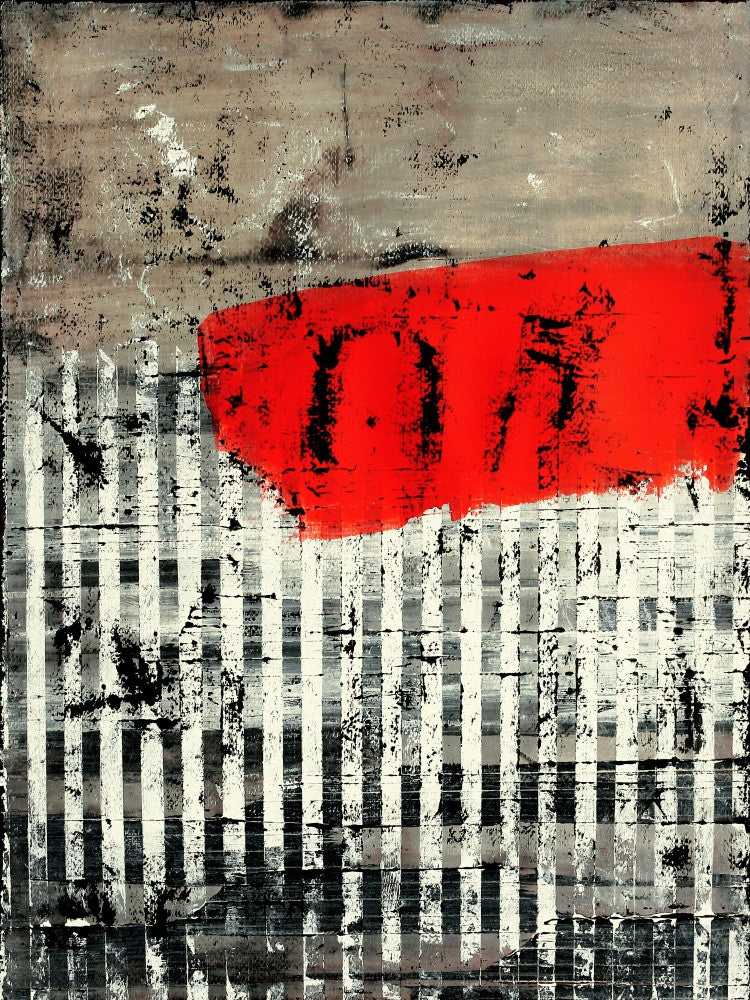 Vibrant Red Brushstrokes