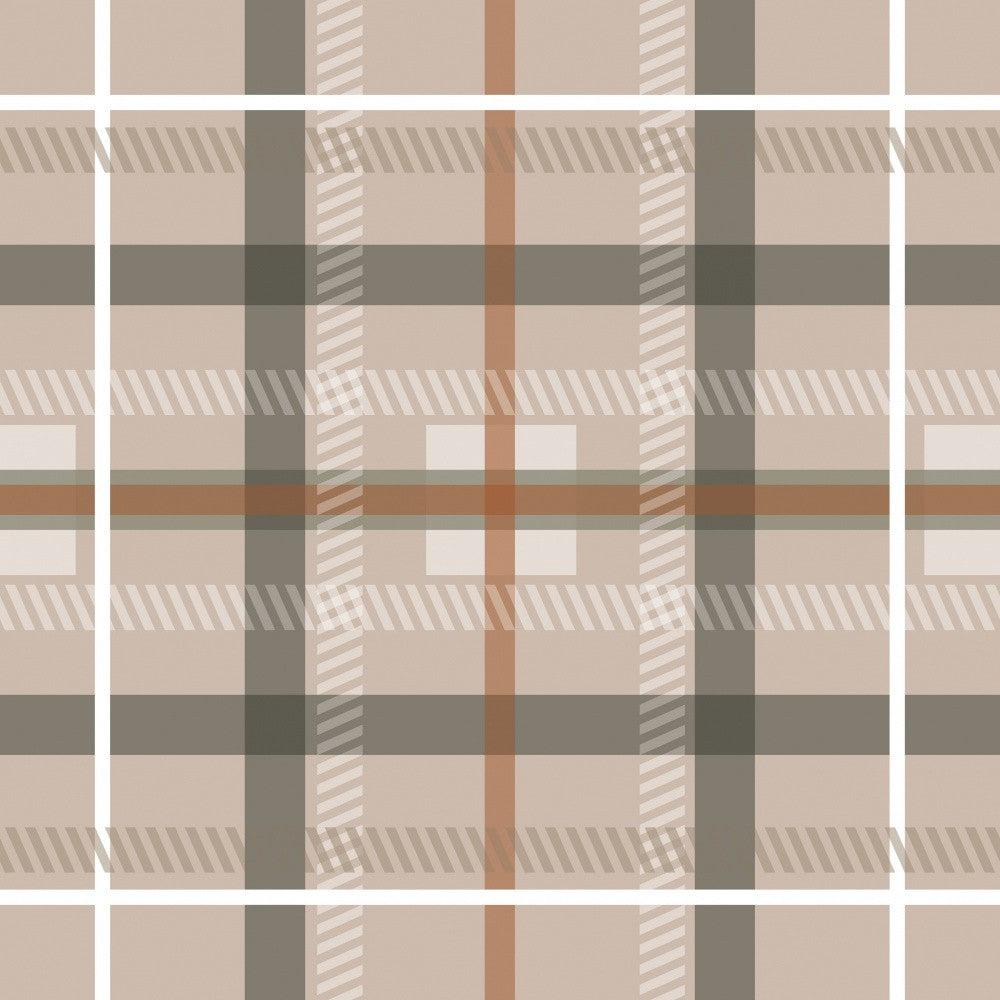 Autumn Plaid Pattern Tile