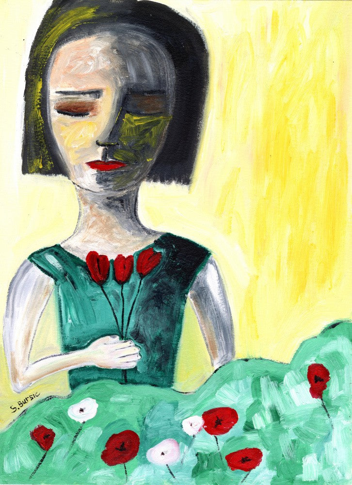 Lady in Garden