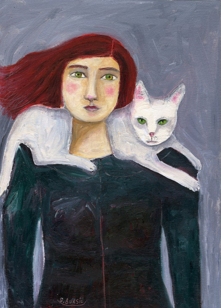 Lady and the White Cat
