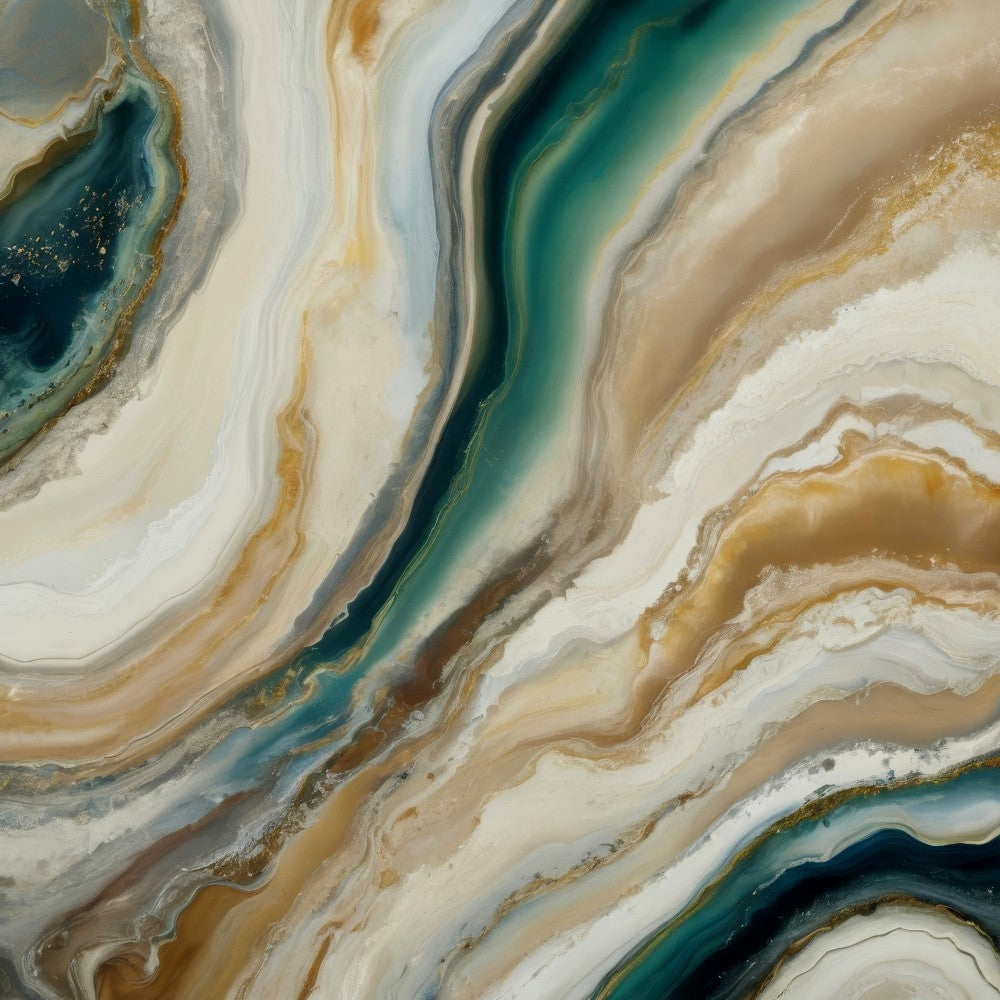 Flowing Earthy Tones And Deep Greens