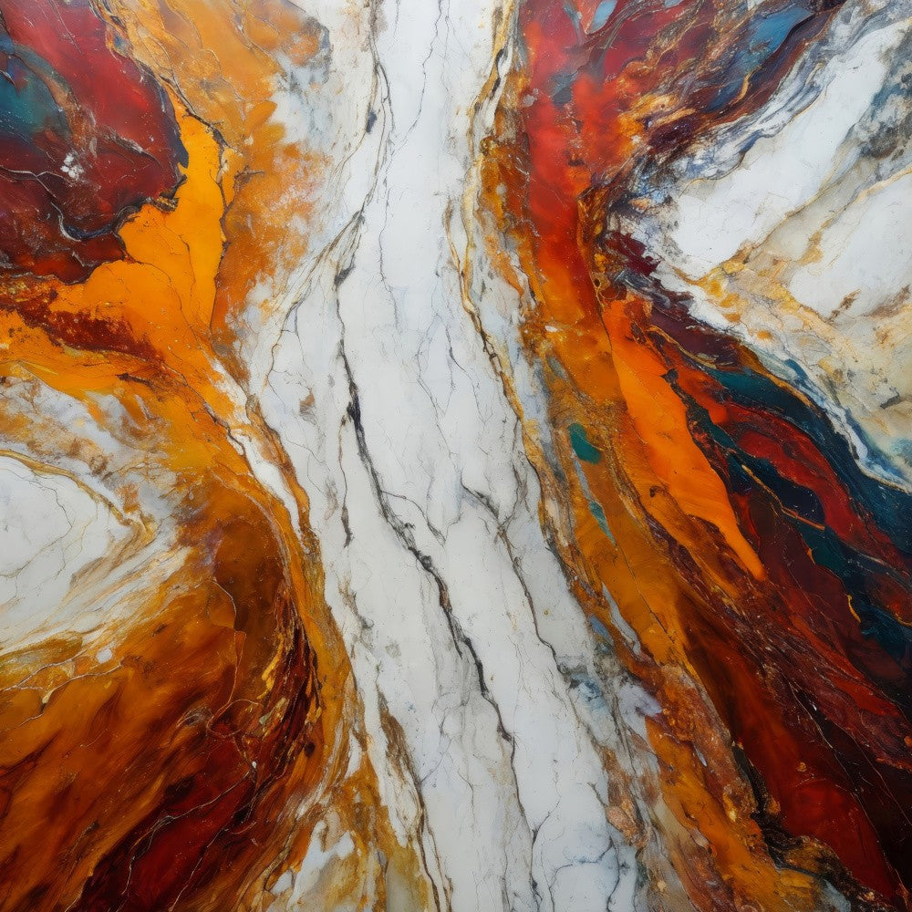 Fiery Orange And Red Hues
