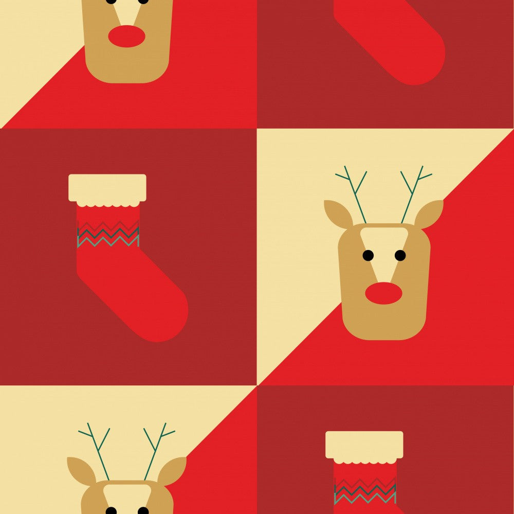 Reindeer Pattern Print