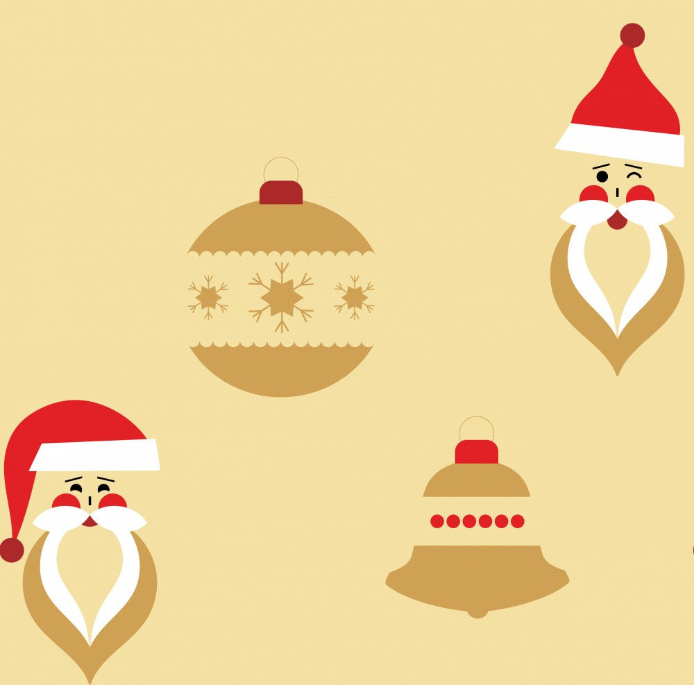 Santa Pattern Print