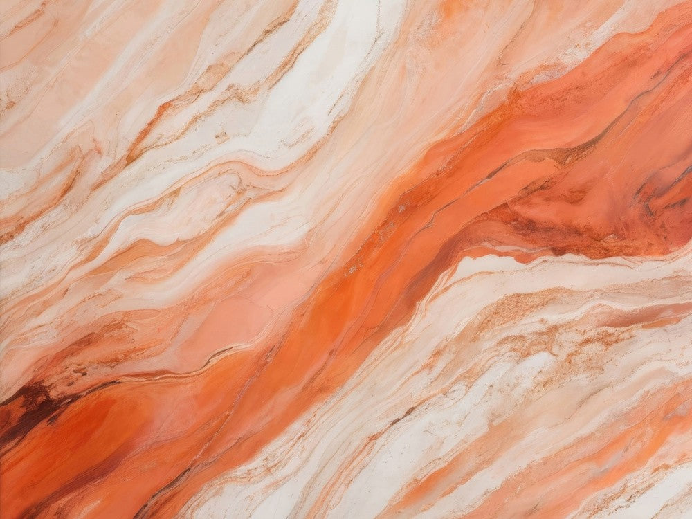 Flowing Orange And Beige Tones