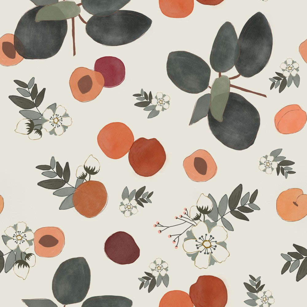 Peaches and Flowers