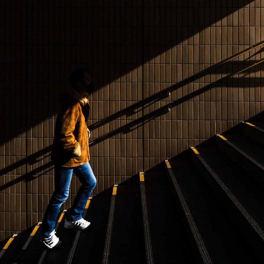 Walking up
