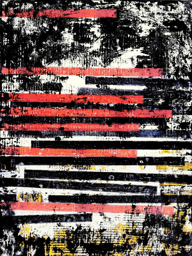 Bold Red Black and White Stripes