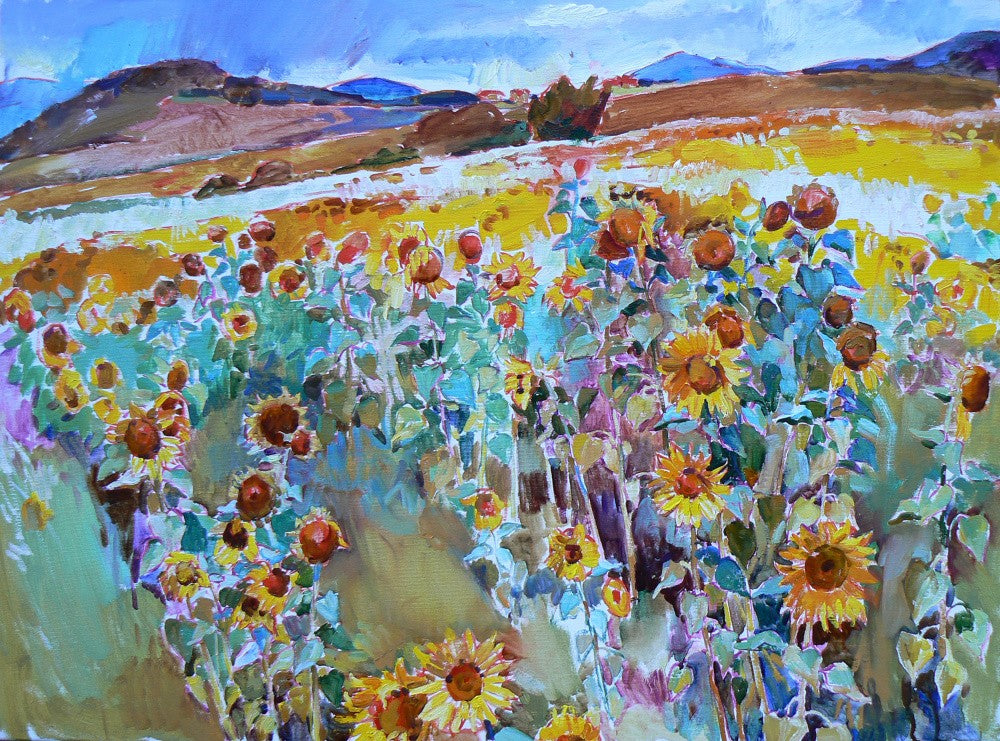 Sunflowers in the mountain
